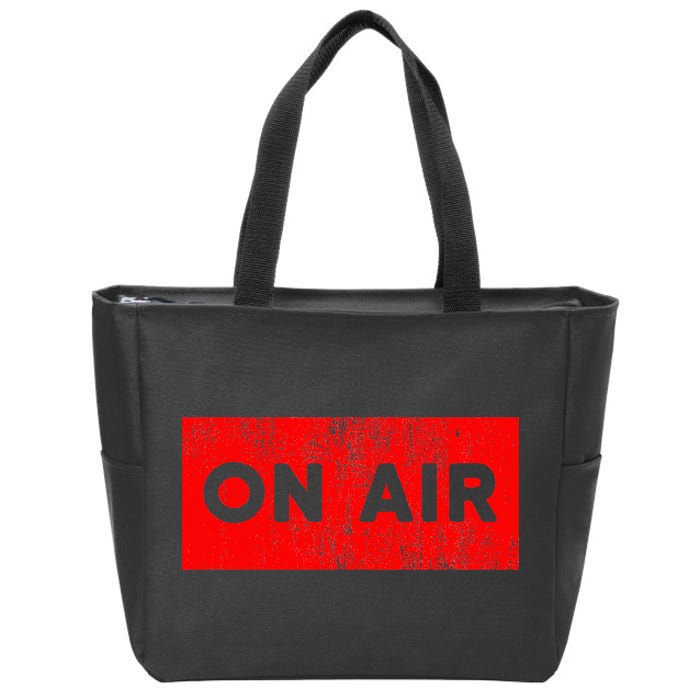 On Air Radio Live Microphone Dj Zip Tote Bag