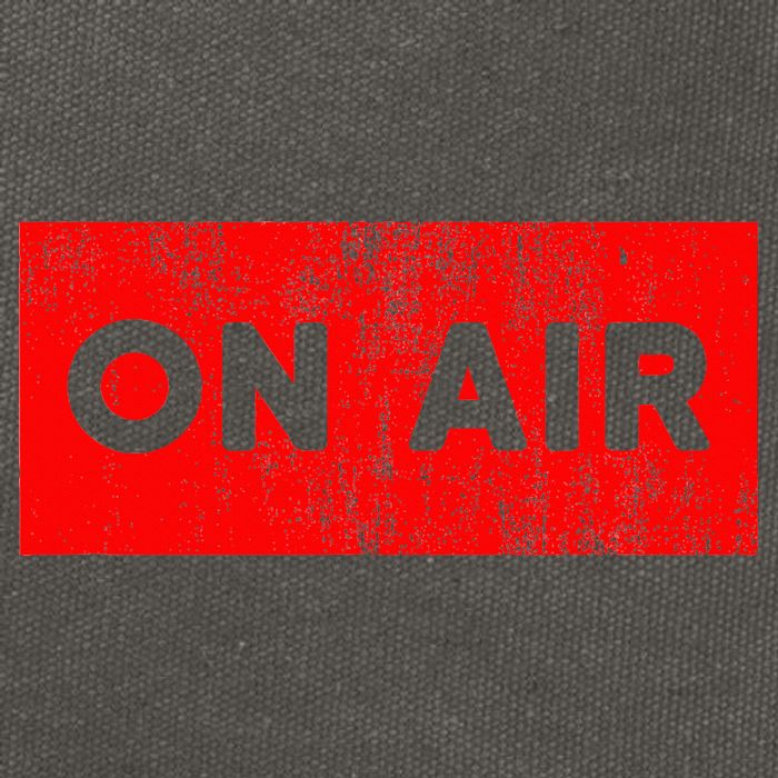 On Air Radio Live Microphone Dj Cotton Canvas Backpack