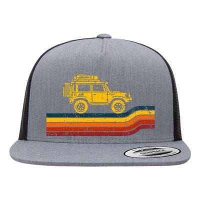 Overland Atlas Retro Rover Tracks 4x4 Offload Camping Flat Bill Trucker Hat