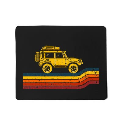Overland Atlas Retro Rover Tracks 4x4 Offload Camping Mousepad
