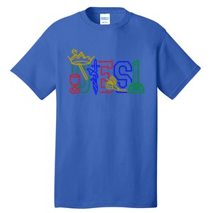 Oes Adah Ruth Esther Martha Electa Emblems Parents Day Gift Tall T-Shirt