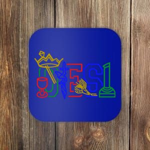 Oes Adah Ruth Esther Martha Electa Emblems Parents Day Gift Coaster