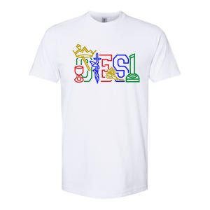 Oes Adah Ruth Esther Martha Electa Emblems Parents Day Gift Softstyle CVC T-Shirt