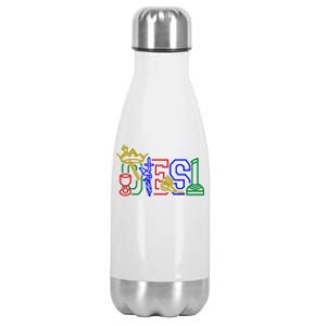 Oes Adah Ruth Esther Martha Electa Emblems Parents Day Gift Stainless Steel Insulated Water Bottle