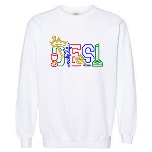 Oes Adah Ruth Esther Martha Electa Emblems Parents Day Garment-Dyed Sweatshirt