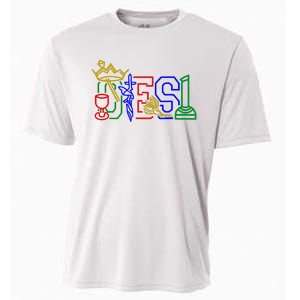 Oes Adah Ruth Esther Martha Electa Emblems Parents Day Cooling Performance Crew T-Shirt