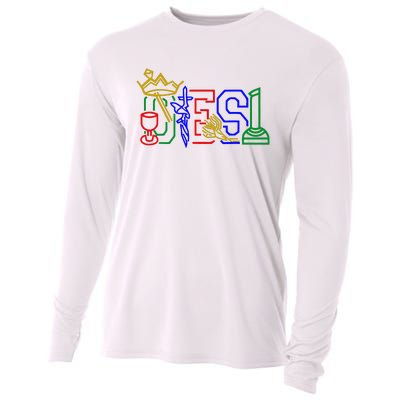 Oes Adah Ruth Esther Martha Electa Emblems Parents Day Cooling Performance Long Sleeve Crew