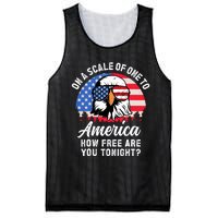 On A Scale Of One To America How Free Are You Tonight Mesh Reversible Basketball Jersey Tank