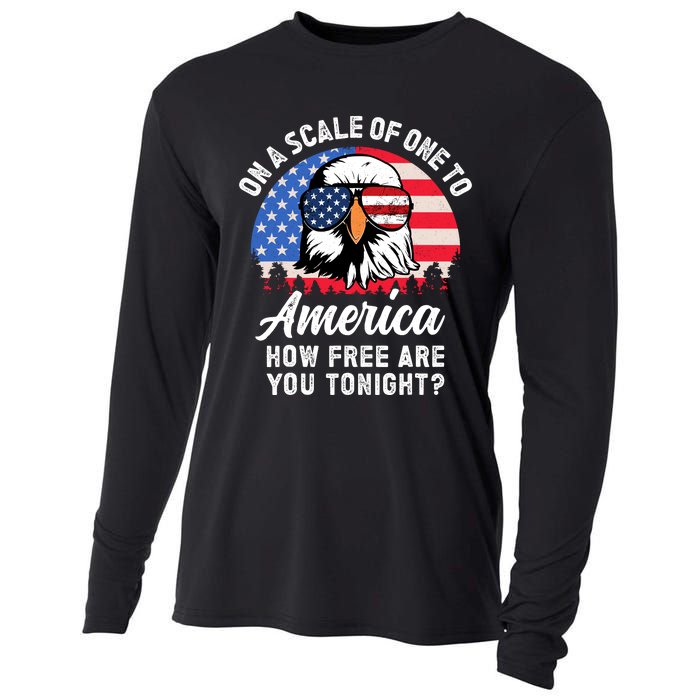 On A Scale Of One To America How Free Are You Tonight Cooling Performance Long Sleeve Crew