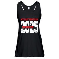 Officially A Senior My Last First Day Class Of 2025 Student Ladies Essential Flowy Tank