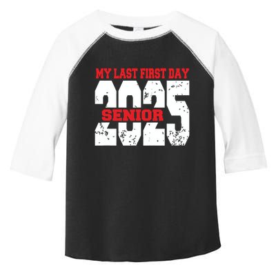 Officially A Senior My Last First Day Class Of 2025 Student Toddler Fine Jersey T-Shirt