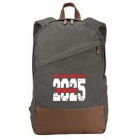 Officially A Senior My Last First Day Class Of 2025 Student Cotton Canvas Backpack