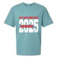 Officially A Senior My Last First Day Class Of 2025 Student Sueded Cloud Jersey T-Shirt