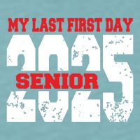 Officially A Senior My Last First Day Class Of 2025 Student Sueded Cloud Jersey T-Shirt