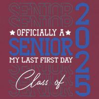 Officially A Senior 2025 My Last First Day Class Of 2025 16oz Travel Tumbler