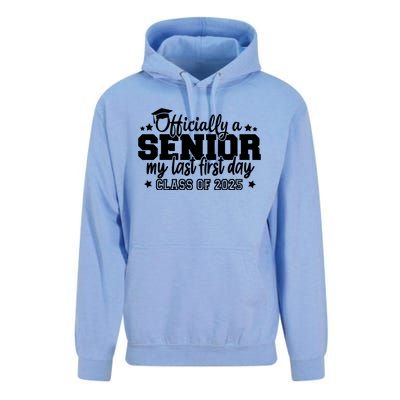 Officially A Senior My Last First Day 2025 Unisex Surf Hoodie