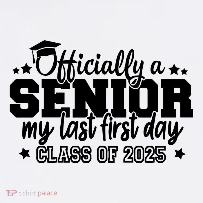 Officially A Senior My Last First Day 2025 Magnet