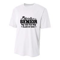 Officially A Senior My Last First Day 2025 Youth Performance Sprint T-Shirt