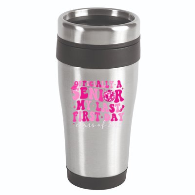 Officially A Senior My Last First Day Class Of 2025 16oz Travel Tumbler