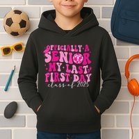 Officially A Senior My Last First Day Class Of 2025 Kids Hoodie