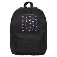 Ocean Animals Sea Marine Biology With Fish For Summer 16 in Basic Backpack