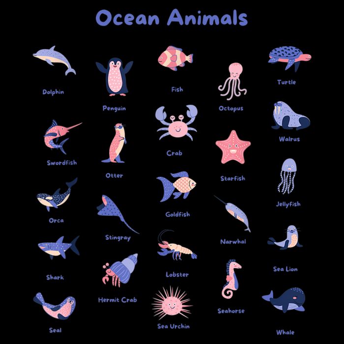 Ocean Animals Sea Marine Biology With Fish For Summer 16 in Basic Backpack