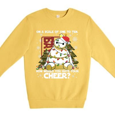 On A Scale Of One To Ten How Do You Rate Your Cheer Merry Christmas Premium Crewneck Sweatshirt