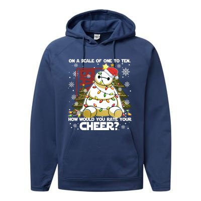 On A Scale Of One To Ten How Do You Rate Your Cheer Merry Christmas Performance Fleece Hoodie