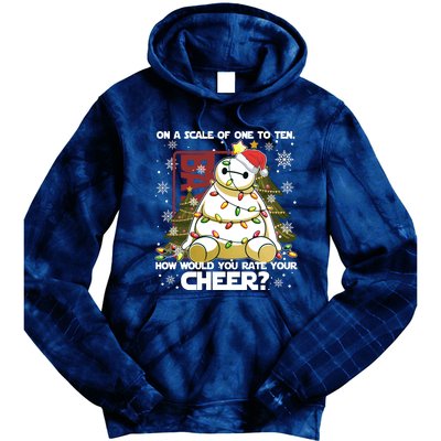 On A Scale Of One To Ten How Do You Rate Your Cheer Merry Christmas Tie Dye Hoodie