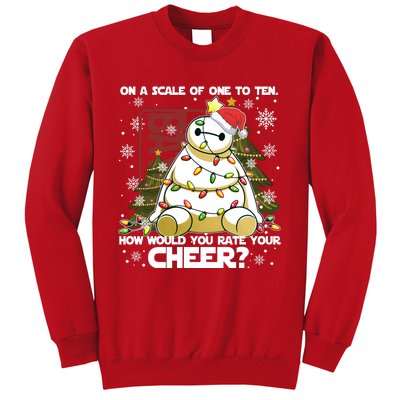 On A Scale Of One To Ten How Do You Rate Your Cheer Merry Christmas Sweatshirt