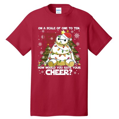 On A Scale Of One To Ten How Do You Rate Your Cheer Merry Christmas Tall T-Shirt