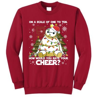 On A Scale Of One To Ten How Do You Rate Your Cheer Merry Christmas Tall Sweatshirt