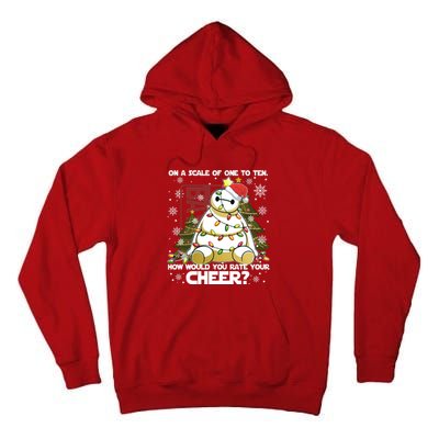 On A Scale Of One To Ten How Do You Rate Your Cheer Merry Christmas Tall Hoodie