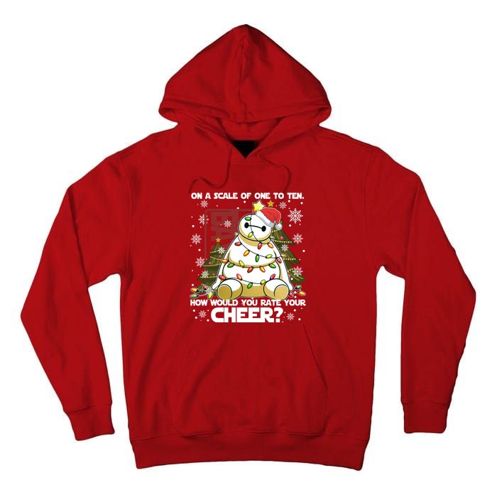 On A Scale Of One To Ten How Do You Rate Your Cheer Merry Christmas Tall Hoodie