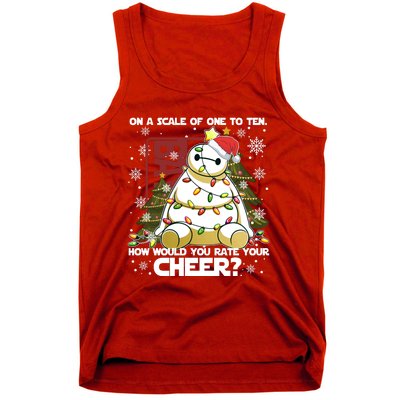 On A Scale Of One To Ten How Do You Rate Your Cheer Merry Christmas Tank Top