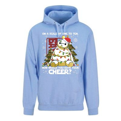 On A Scale Of One To Ten How Do You Rate Your Cheer Merry Christmas Unisex Surf Hoodie