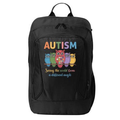 Owl Autism Seeing World Different Angle Awareness  Mom City Backpack