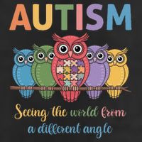 Owl Autism Seeing World Different Angle Awareness  Mom Adult Drive Performance Visor