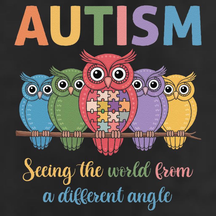 Owl Autism Seeing World Different Angle Awareness  Mom Adult Drive Performance Visor