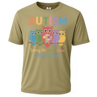 Owl Autism Seeing World Different Angle Awareness  Mom Cooling Performance Crew T-Shirt