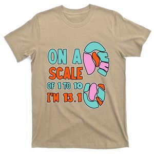 On A Scale Of 1 To 10 IM 13.1 Half Marathon Jokes T-Shirt