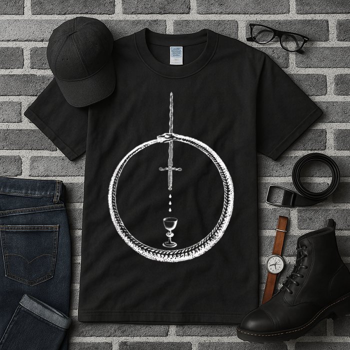 OUROBOROS Alchemy Symbol Occult Sacred Geometry Tall T-Shirt
