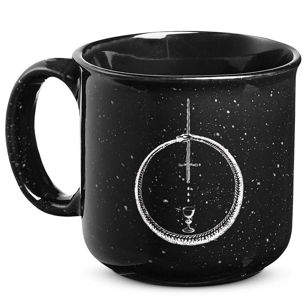 OUROBOROS Alchemy Symbol Occult Sacred Geometry 15oz Campfire Ceramic Mug