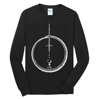OUROBOROS Alchemy Symbol Occult Sacred Geometry Tall Long Sleeve T-Shirt