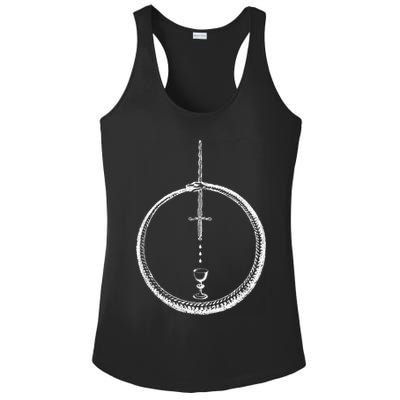 OUROBOROS Alchemy Symbol Occult Sacred Geometry Ladies PosiCharge Competitor Racerback Tank