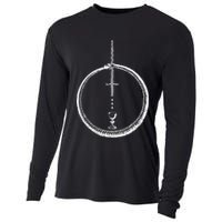 OUROBOROS Alchemy Symbol Occult Sacred Geometry Cooling Performance Long Sleeve Crew