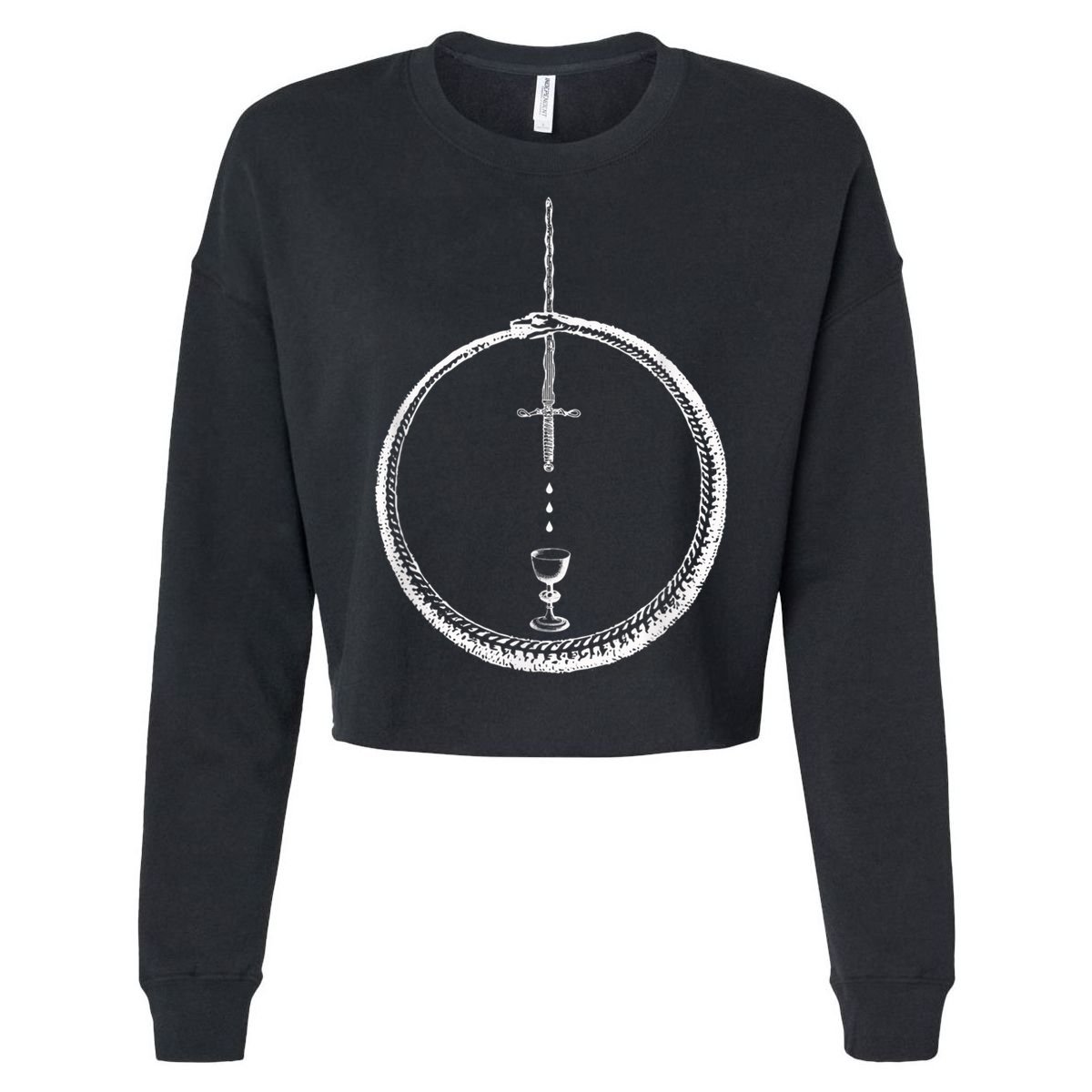 OUROBOROS Alchemy Symbol Occult Sacred Geometry Cooling Performance Long Sleeve Crew