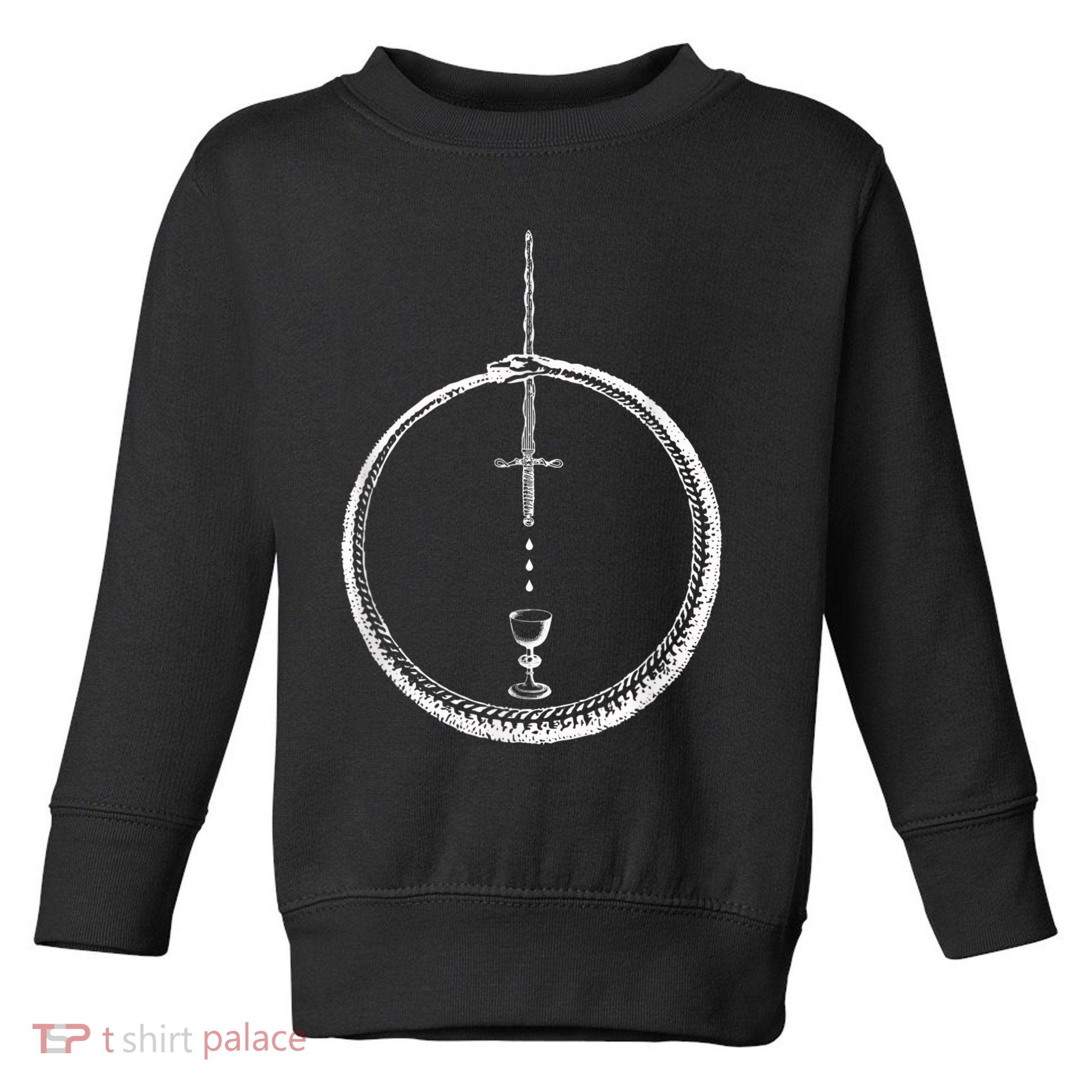 OUROBOROS Alchemy Symbol Occult Sacred Geometry Toddler Sweatshirt