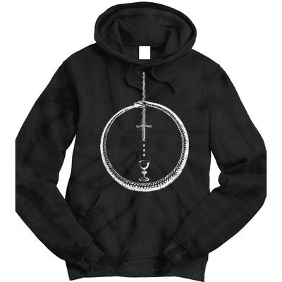 OUROBOROS Alchemy Symbol Occult Sacred Geometry Tie Dye Hoodie