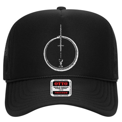 OUROBOROS Alchemy Symbol Occult Sacred Geometry Trucker Hat
